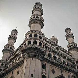 Charminar monument in Hyderabad, IN